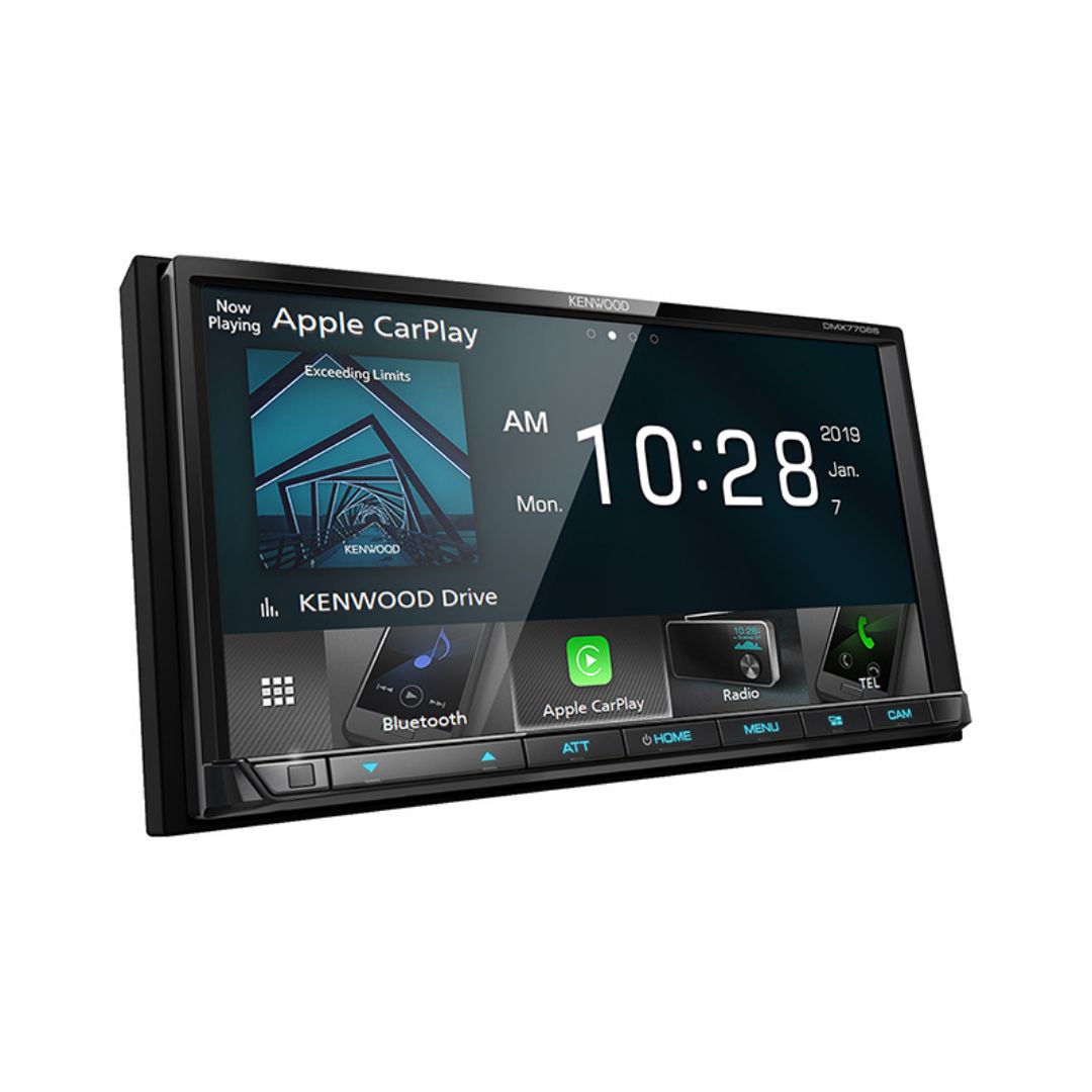 Kenwood DMX7706S, 6.95" Digital Multimedia Receiver w/ CarPlay and Android Auto (Does not play CDs)