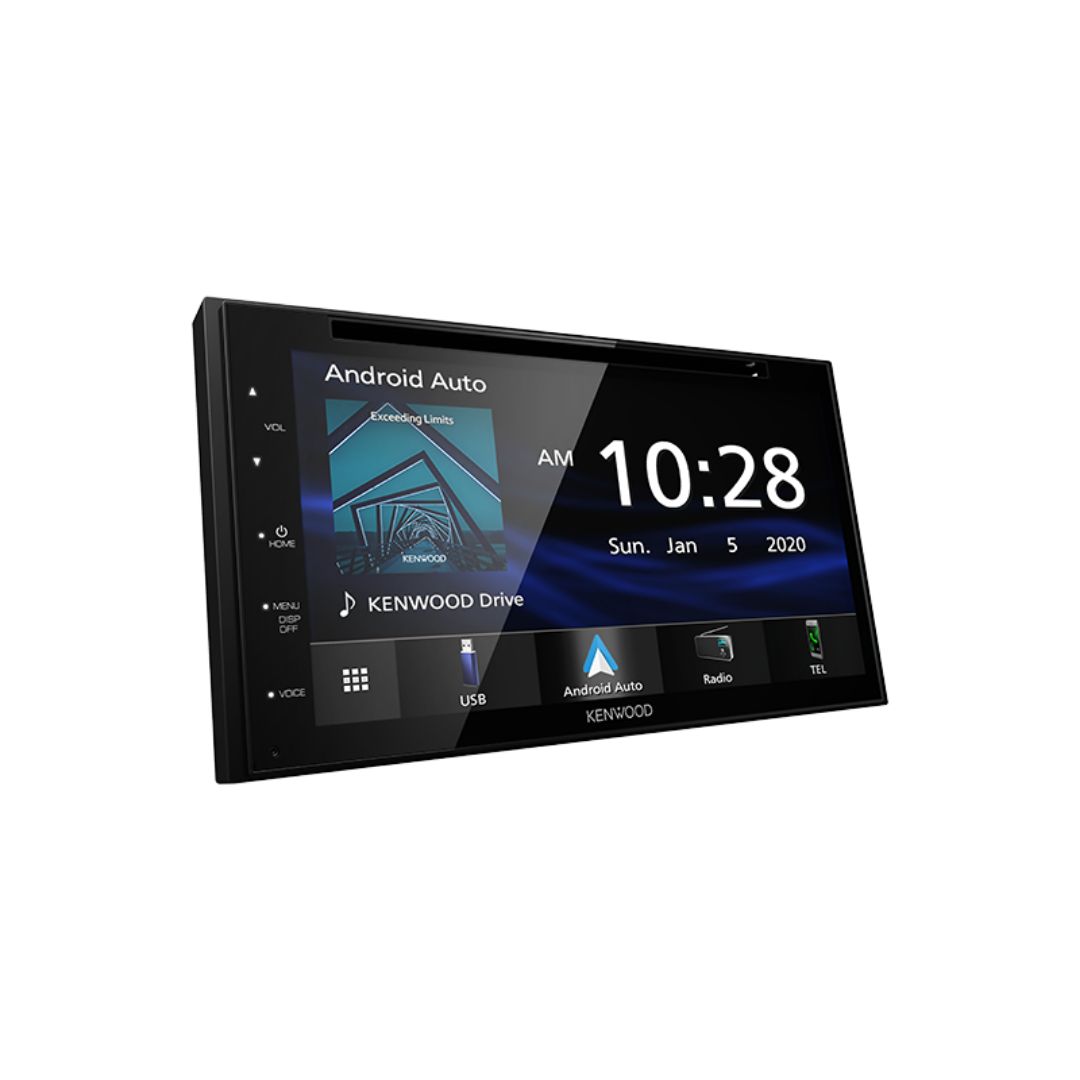 Kenwood DDX5707S, 6.8" WVGA Monitor Double Din DVD Receiver w/ Apple CarPlay™ and Android Auto™