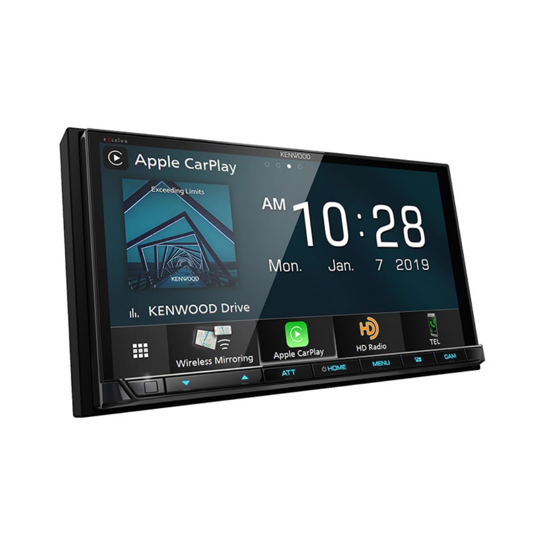 Kenwood DMX906S, eXcelon 6.95" Digital Multimedia Receiver w/ Wireless CarPlay and Android Auto (Does not play CDs)