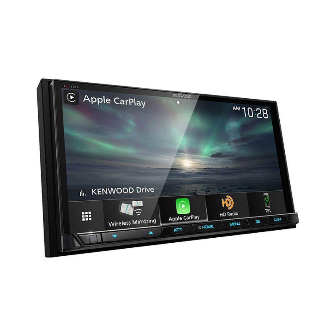 Kenwood DMX906S, eXcelon 6.95" Digital Multimedia Receiver w/ Wireless CarPlay and Android Auto (Does not play CDs)