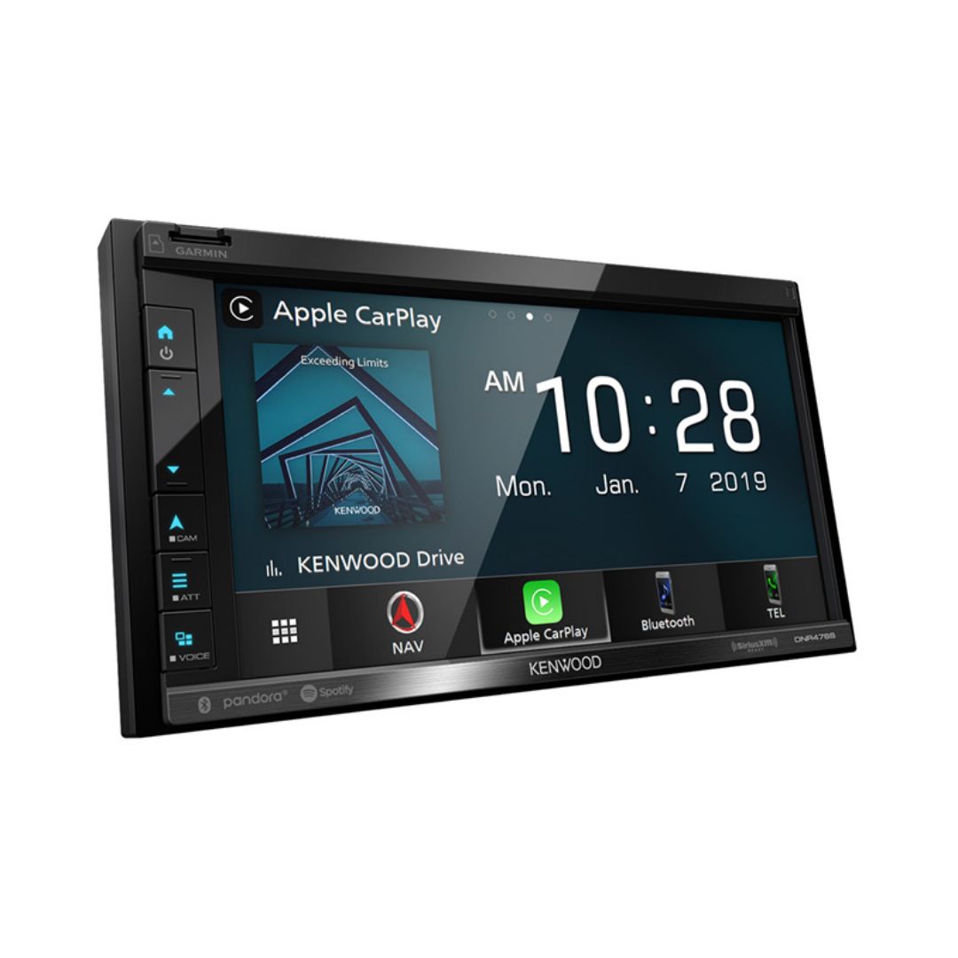 Kenwood DNR476S, 6.8" Digital Multimedia/ Navigation Receiver w/ Apple CarPlay and Android Audio (Does not play CDs)