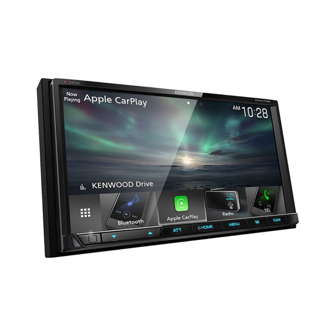 Kenwood DMX706S, eXcelon 6.95" Digital Multimedia Receiver w/ CarPlay and Android Auto (Does not play CDs)
