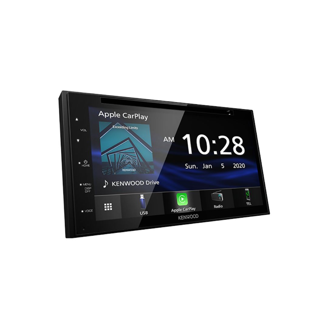 Kenwood DDX5707S, 6.8" WVGA Monitor Double Din DVD Receiver w/ Apple CarPlay™ and Android Auto™