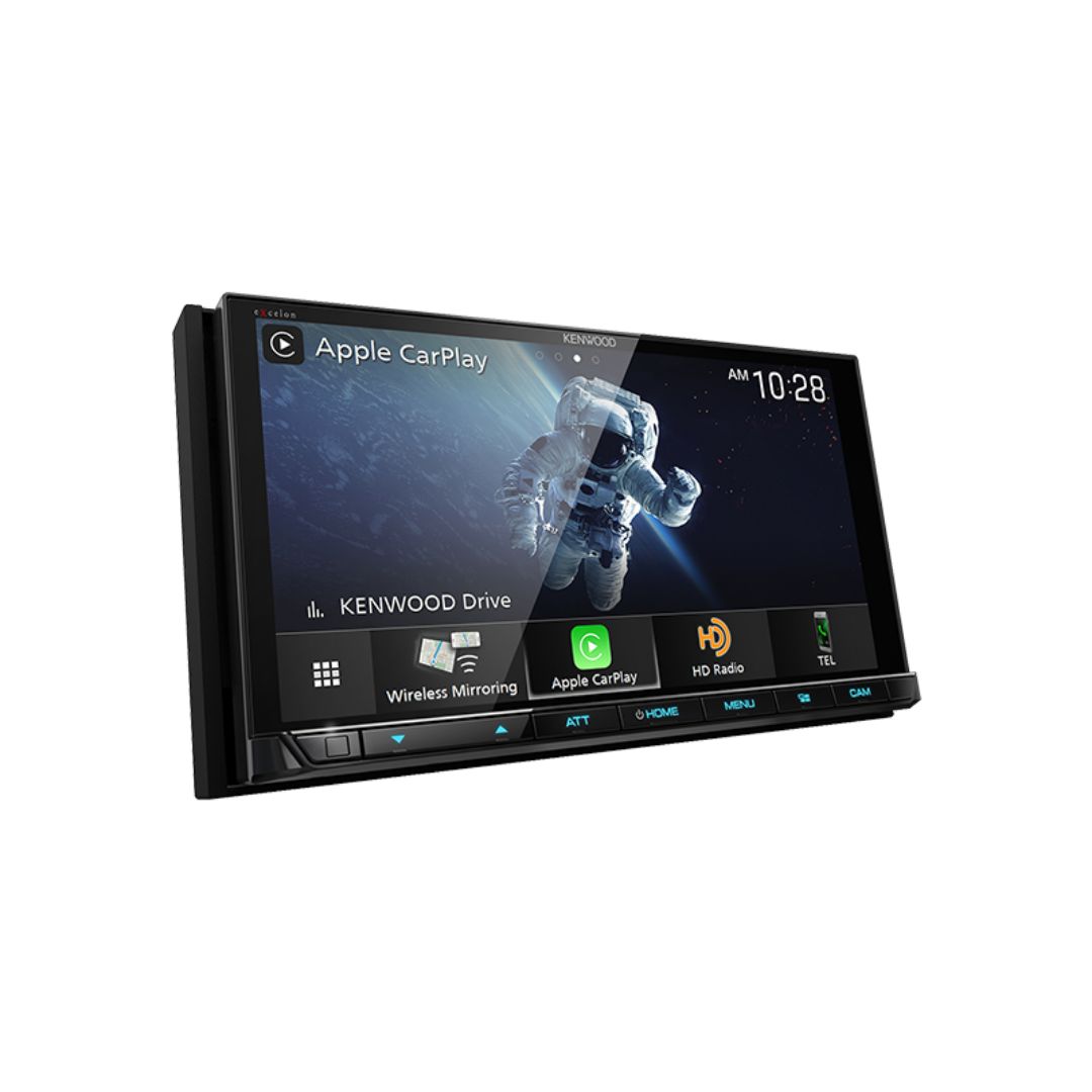 Kenwood DMX957XR, eXcelon Reference 6.8" HD Digital Multimedia Receiver w/ Wireless CarPlay and Android Auto (Does not play CDs)