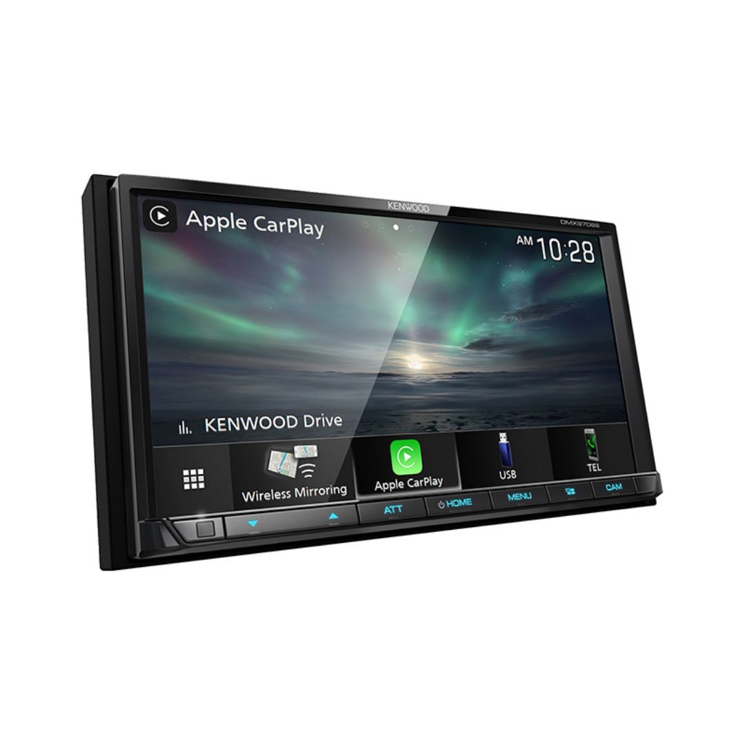 Kenwood DMX9706S, 6.95" Digital Multimedia Receiver w/ Wireless CarPlay and Android Auto (Does not play CDs)