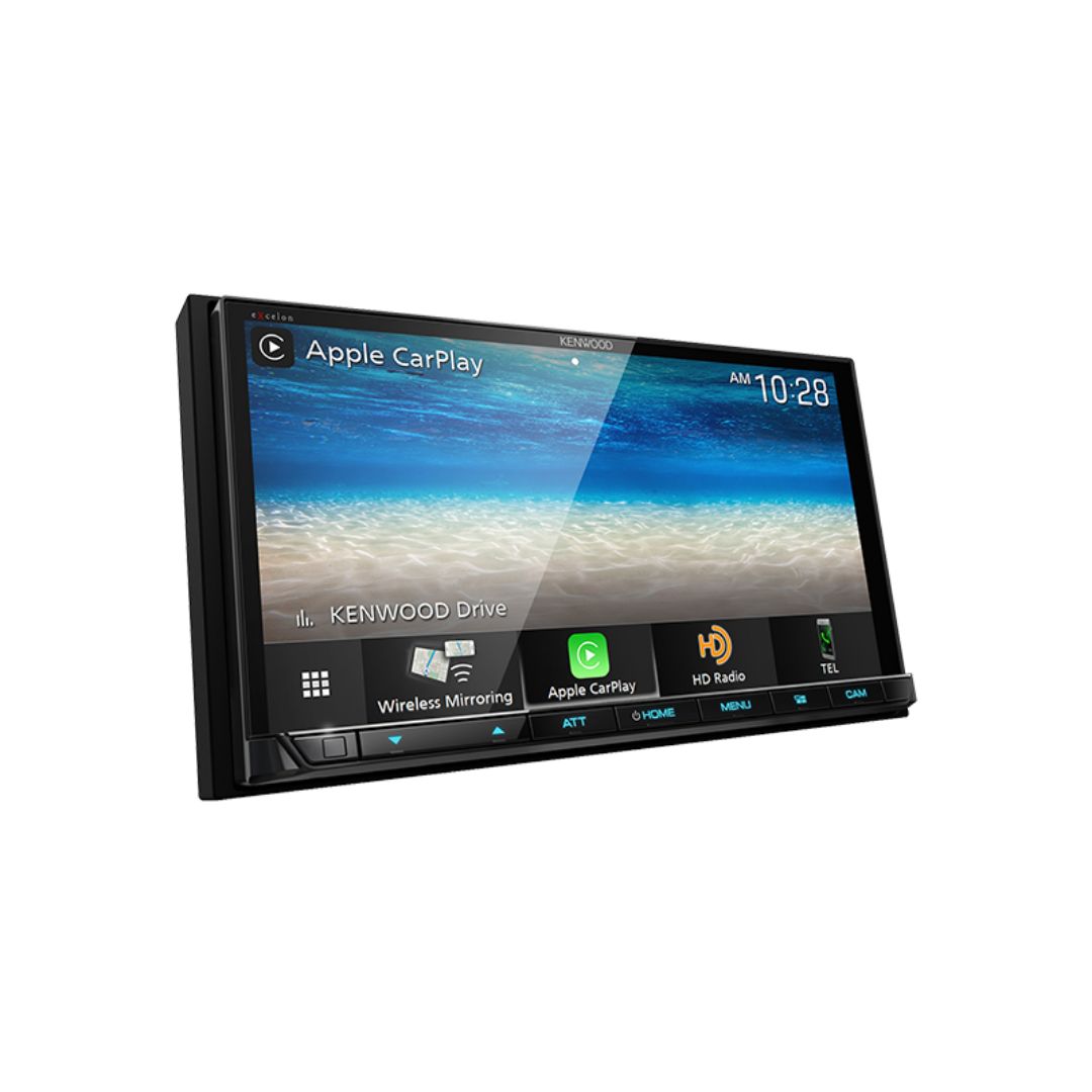Kenwood DMX907S, eXcelon 6.95" Digital Multimedia Receiver w/ Wireless CarPlay and Android Auto (Does not play CDs)