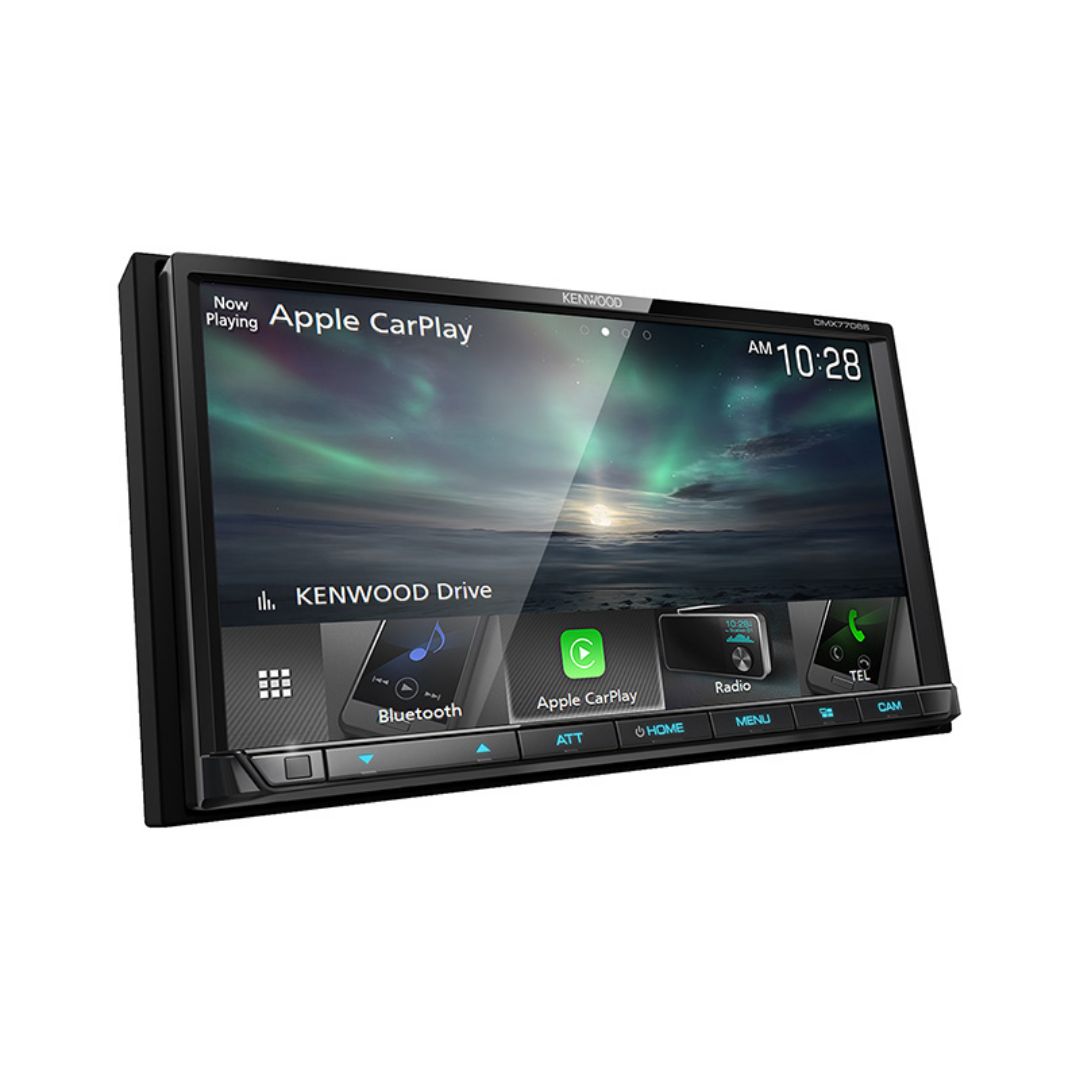 Kenwood DMX7706S, 6.95" Digital Multimedia Receiver w/ CarPlay and Android Auto (Does not play CDs)