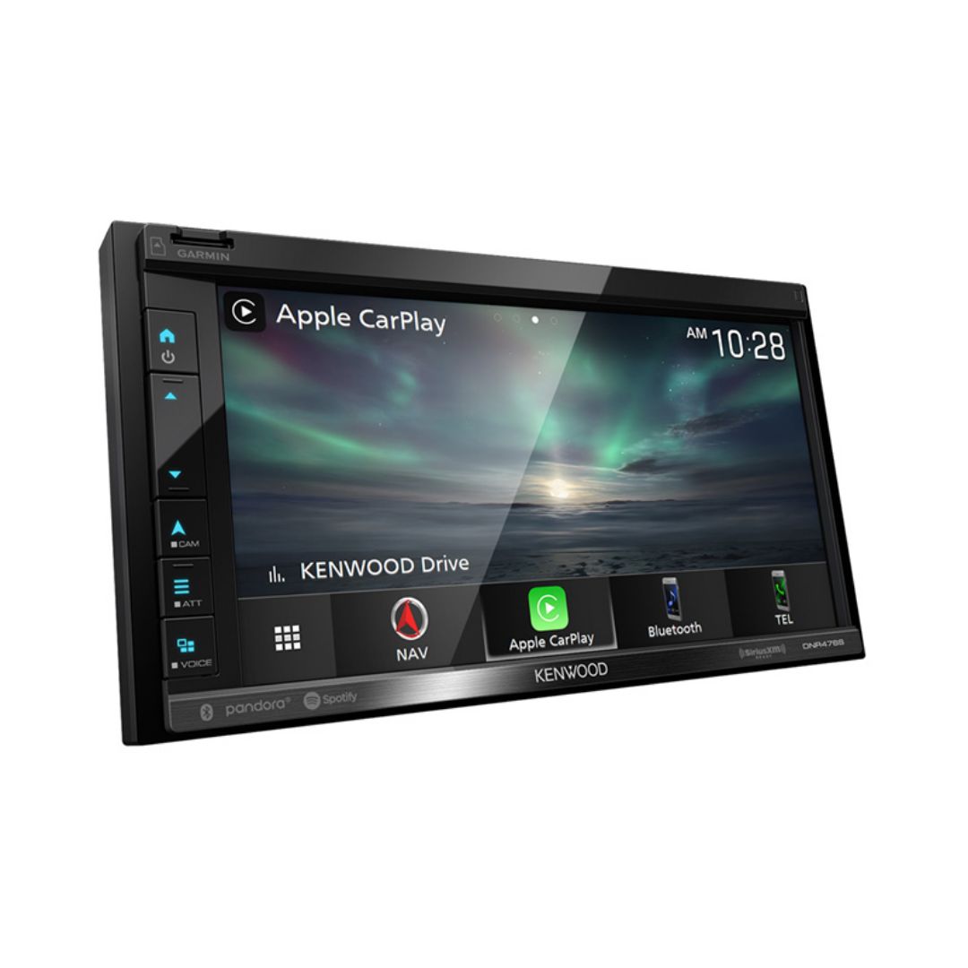 Kenwood DNR476S, 6.8" Digital Multimedia/ Navigation Receiver w/ Apple CarPlay and Android Audio (Does not play CDs)