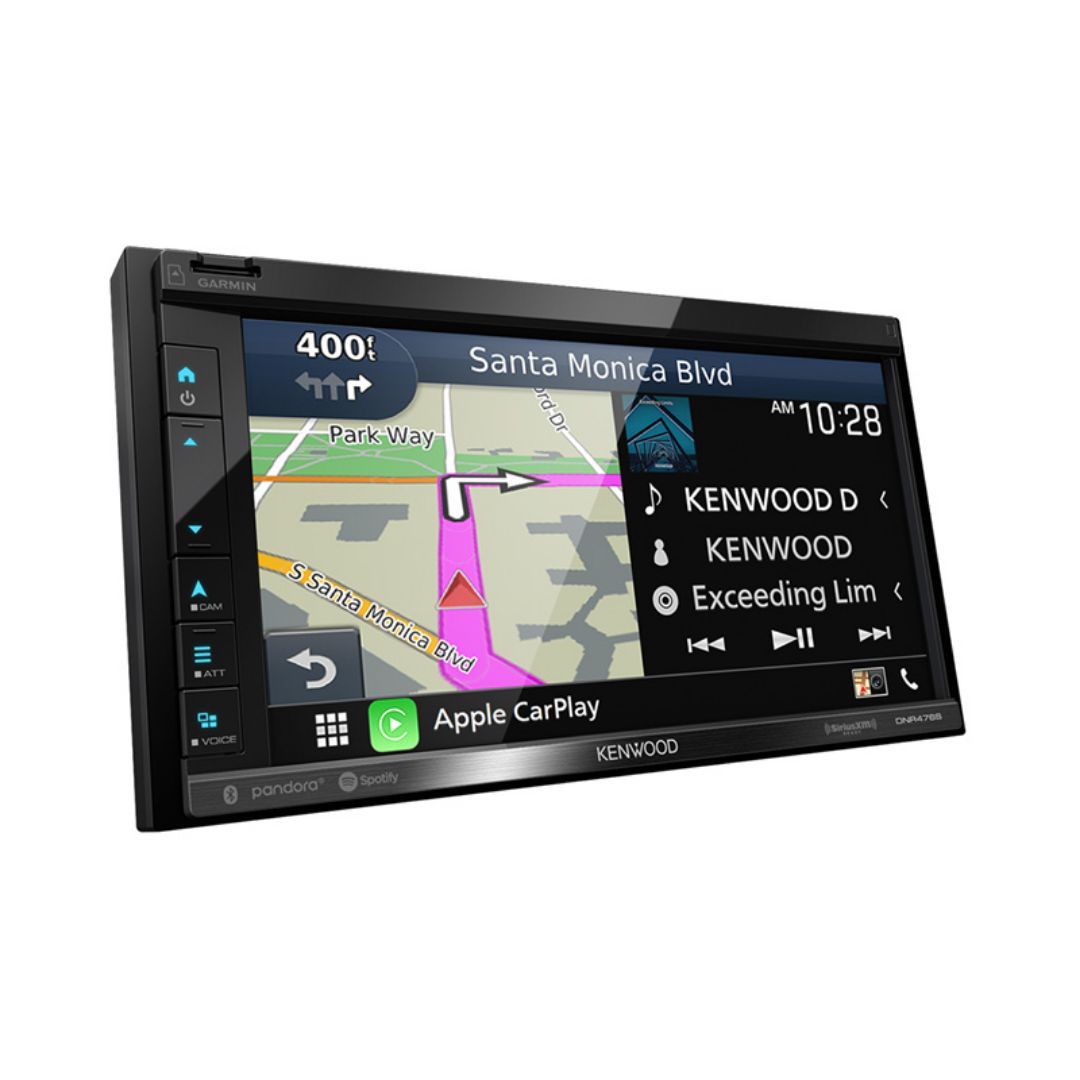 Kenwood DNR476S, 6.8" Digital Multimedia/ Navigation Receiver w/ Apple CarPlay and Android Audio (Does not play CDs)