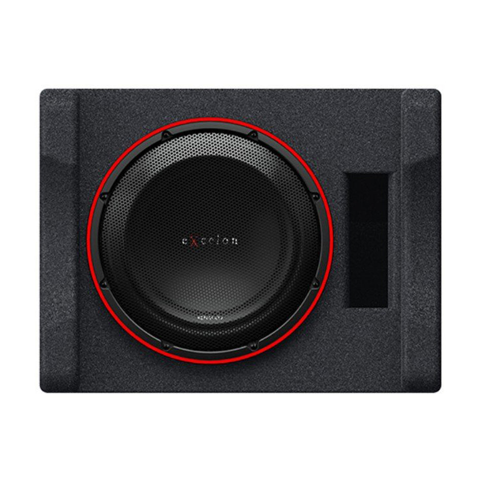 Kenwood P-XW1221SHP, eXcelon Single 12" 2 Ohm Loaded High Power Subwoofer Enclosure - 2000W