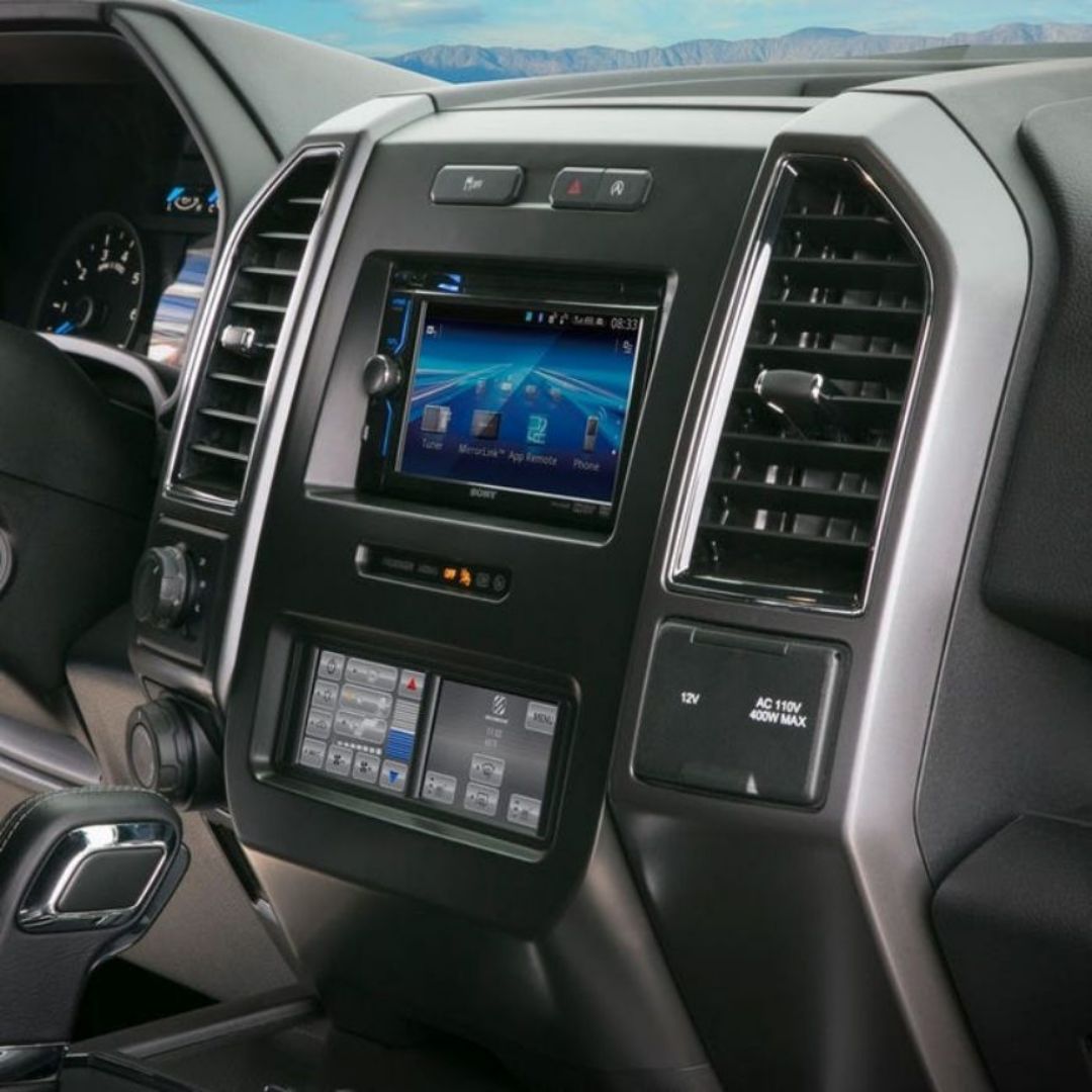 Scosche ITCFD04B, Integrated Touch 2015-Up Ford F150 Dash Kit