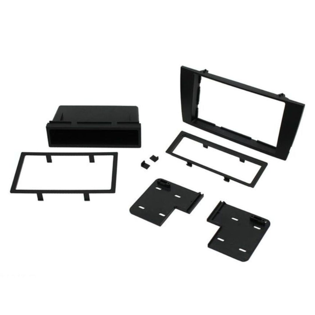Scosche JR8200B, 2002-2008 Jaguar X-Type ISO Double DIN w/ Pocket Kit; Black
