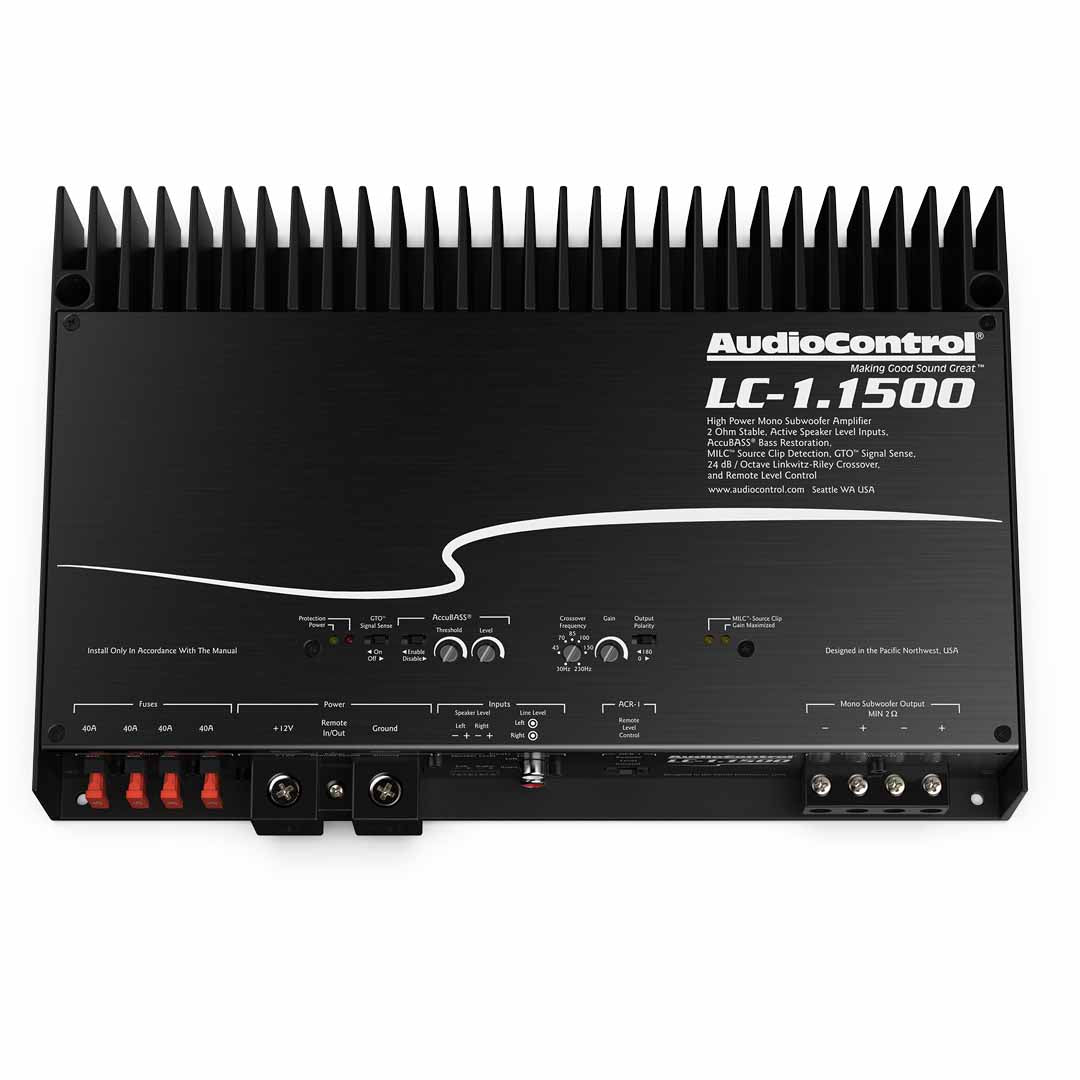 AudioControl LC-1.1500, LC Series Class D Monoblock Subwoofer Amplifier - 1500W RMS