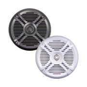 Power Acoustik MW-10WT, Marine Grade 10" Subwoofer, White & Titanium Grills