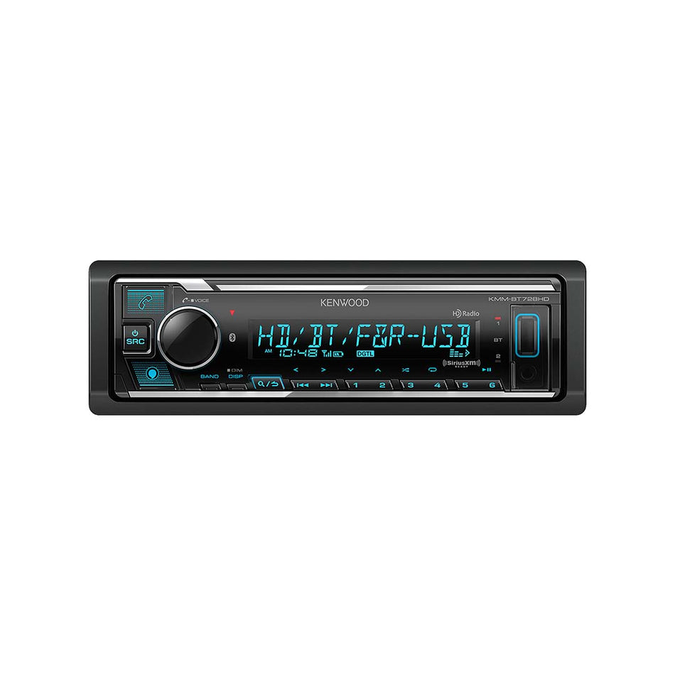 Kenwood KMM-BT728HD, Digital Media Receiver w/ HD Radio, Bluetooth, Front USB, SiriusXM Ready - Alexa Built-in (Does not play CDs)