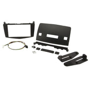 Scosche MZ2348B, 2008-2011 Mercedes Benz C-Class ISO Double DIN Kit, w/OEM Button Relocation Panel