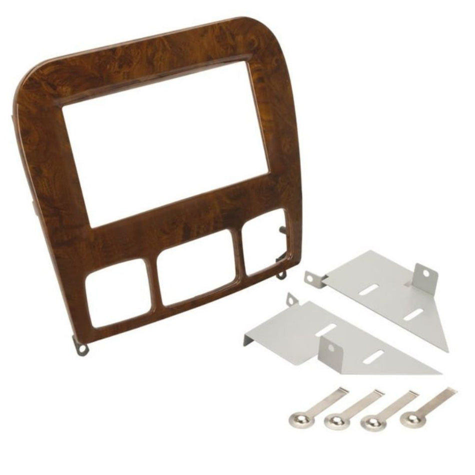 Scosche MZ2354WDDB, 1998-2005 Mercedes Benz S Class ISO Double DIN Kit; Wood Look Finish