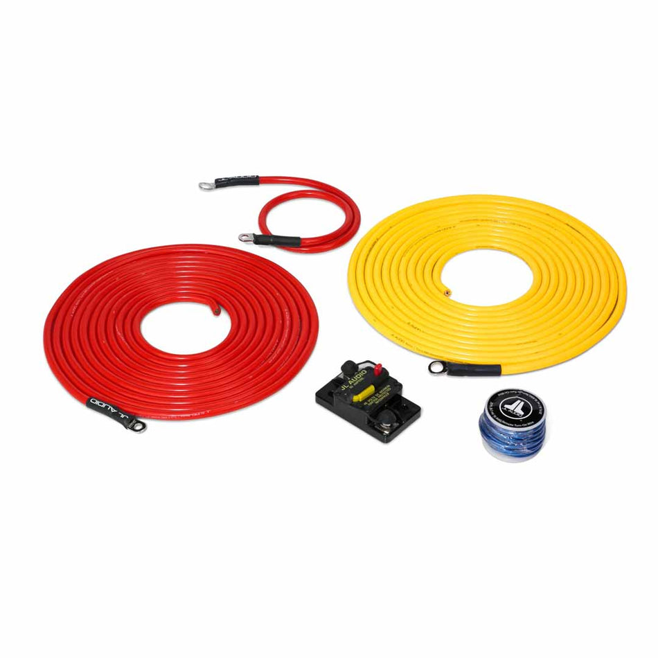 JL Audio XMD-PCS50A-1-L20, Premium 6 AWG 12V Power Marine Connection Kit, Single Amplifier, Within 20 ft of Battery, 50A