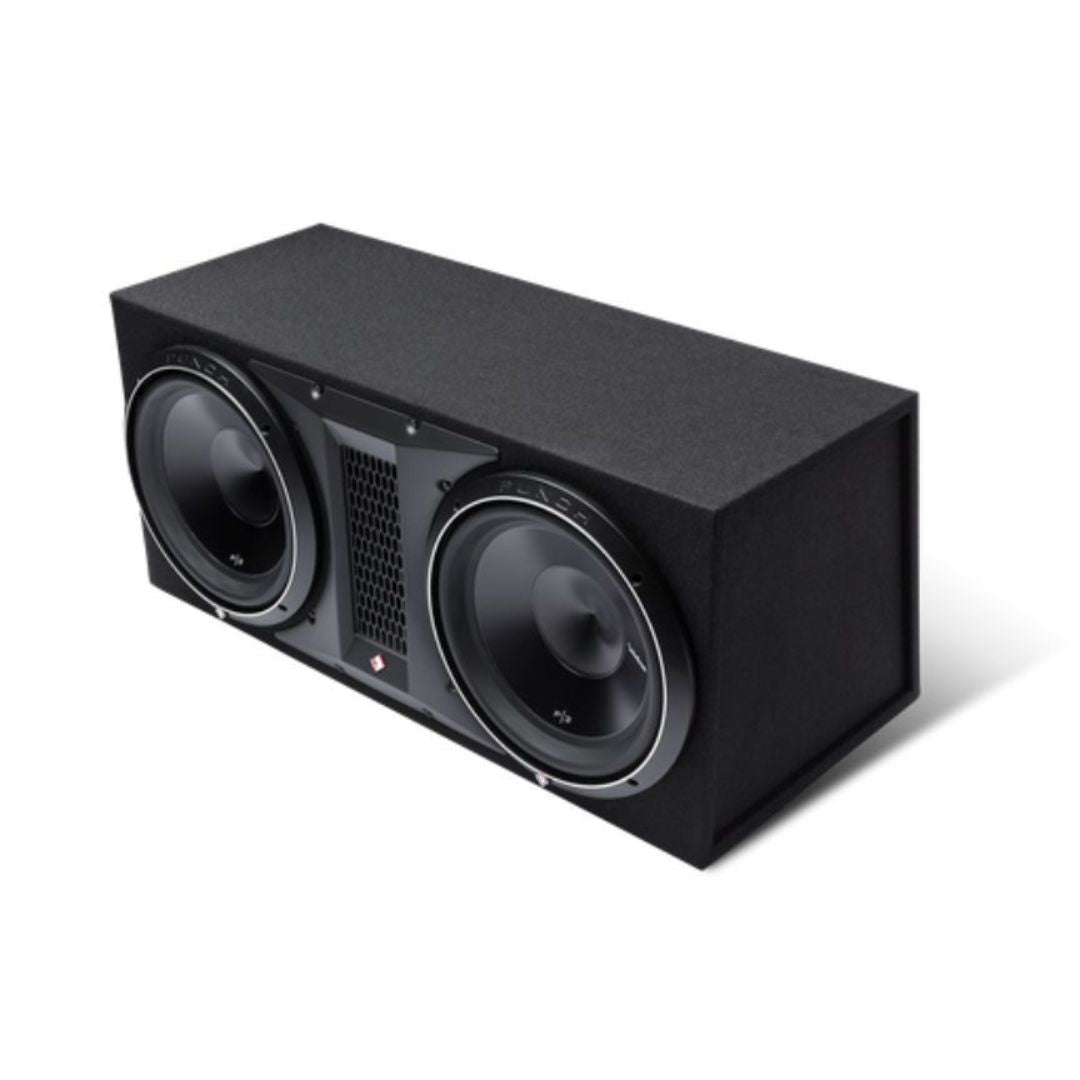 Rockford Fosgate P3-2X12, Punch Dual 12" Ported Loaded Enclosure, 1200 Watts RMS