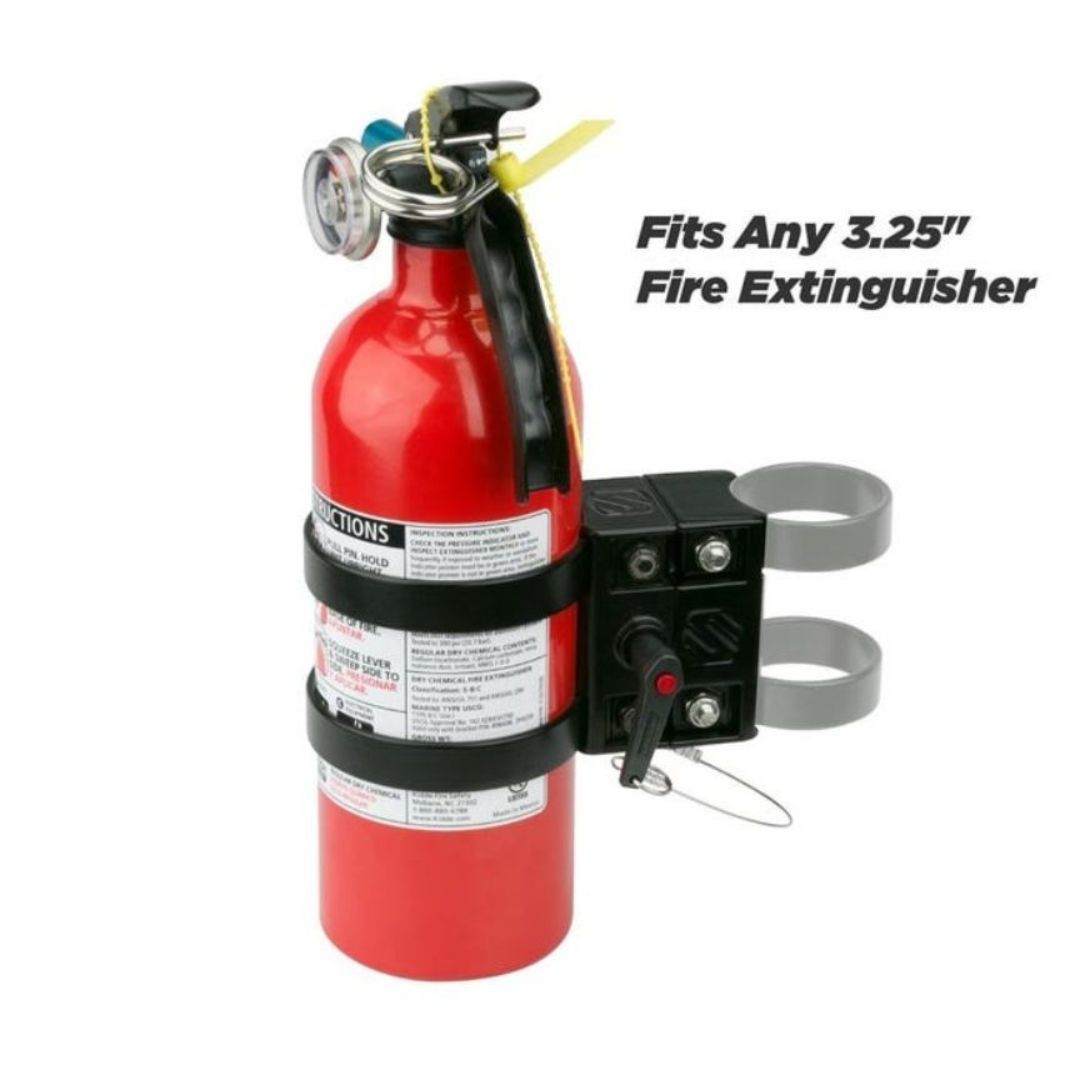 Scosche PSM21000, Baseclamp Fire Extinguisher Mount Base (Requires 2 Clamps - Not Included)