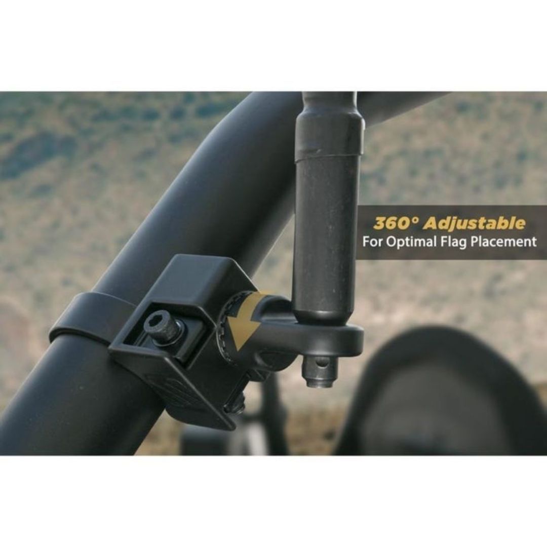 Scosche PSM21006, Baseclamp Adjustable Whip / Flag Mount Base (Requires 1 Clamp - Not Included)