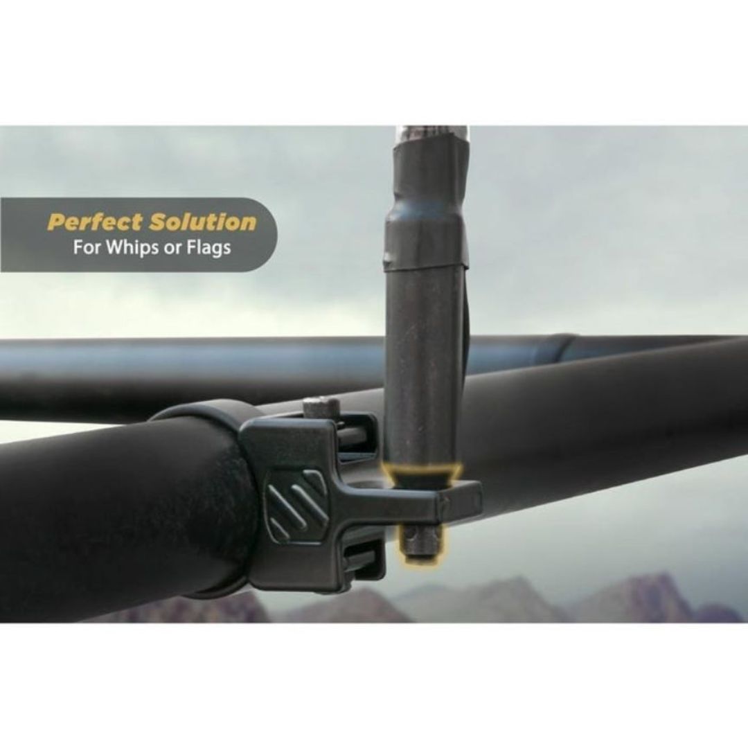 Scosche PSM21007, Baseclamp Fixed Whip / Flag Mount Base (Requires 1 Clamp - Not Included)