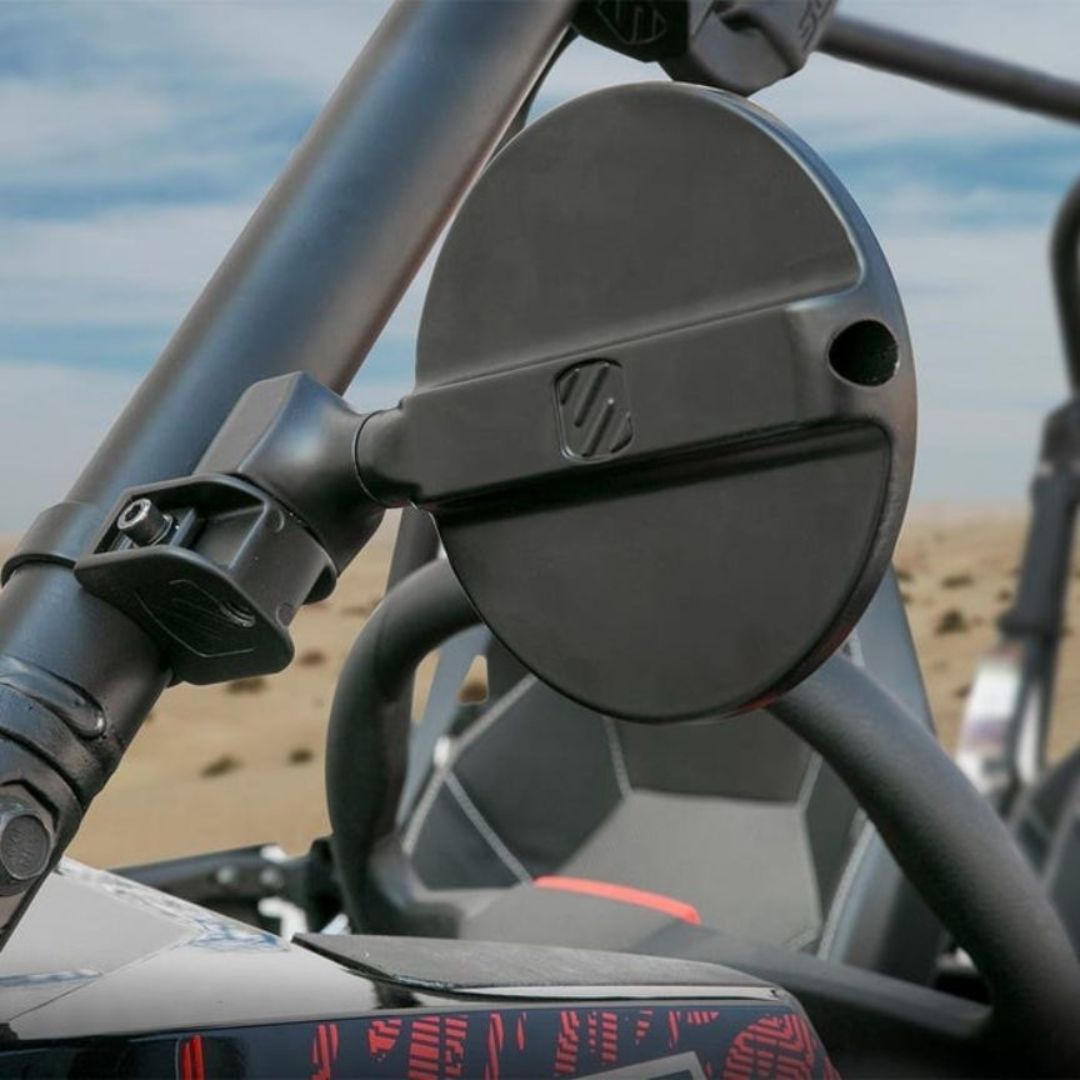 Scosche PSM21008, Baseclamp 5√ì Round Convex Mirror Base (Pair) (Requires 2 Clamps - Not Included)