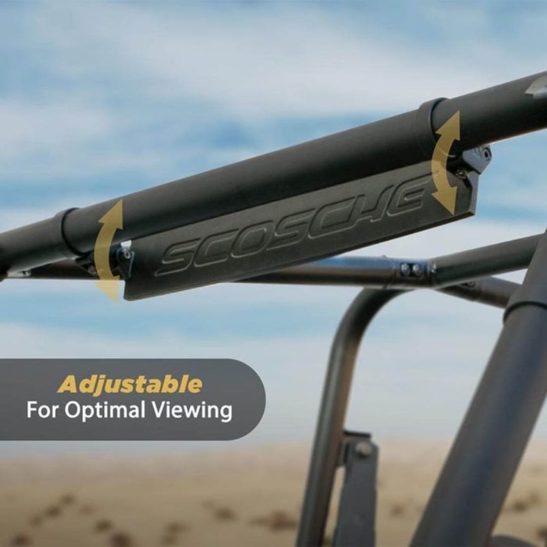 Scosche PSM21010, Baseclamp 18√ì Panoramic Mirror Base (Requires 2 Clamps - Not Included)