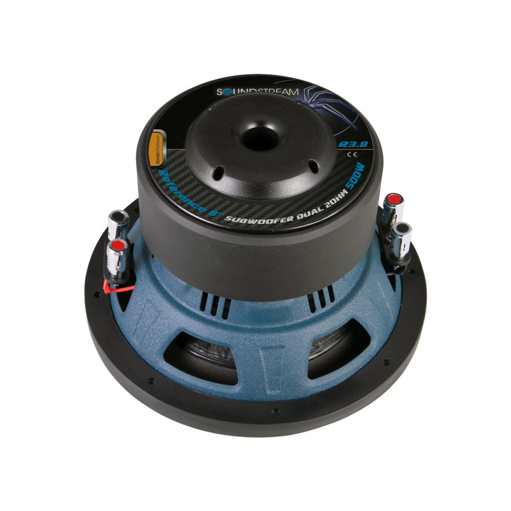 Soundstream R3.8, Reference R3 DVC 2½ 8" Subwoofer w/ Woven Fiberglass Composite Cone - 1,000W