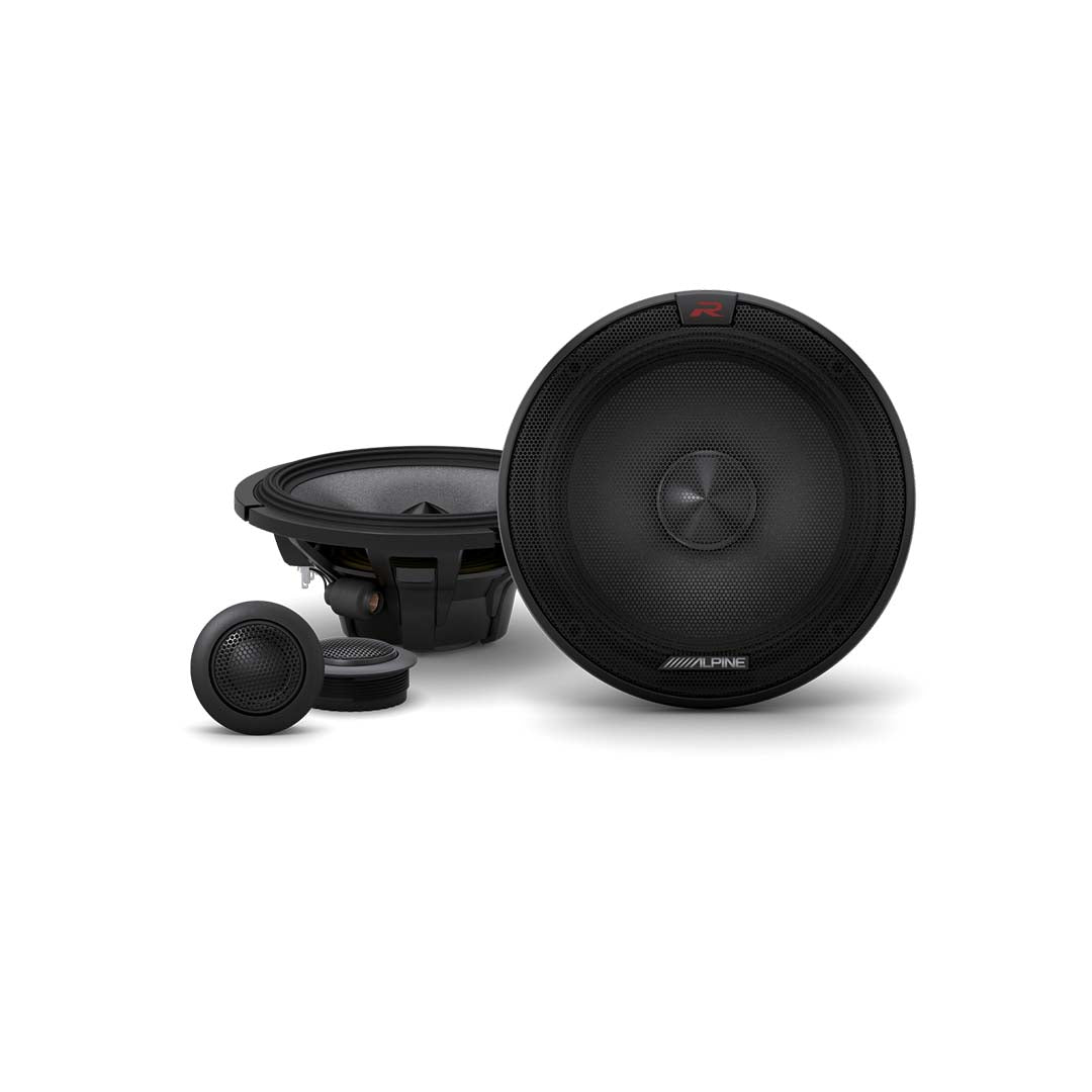 Alpine R-S65.2, R Series 6.5" 2 Way Coaxial Car Speakers - 300 Watts Peak