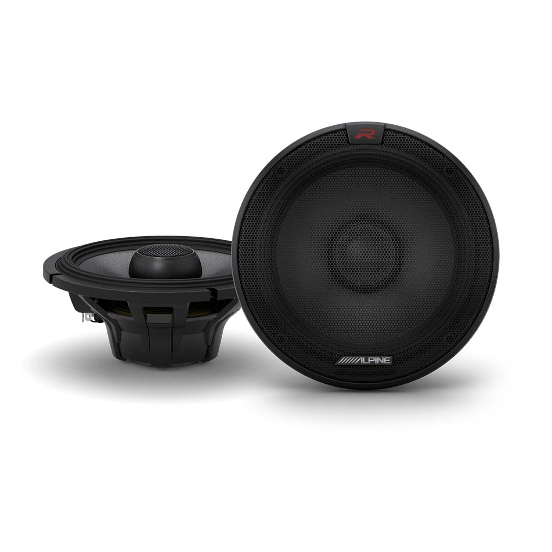 Alpine R-S65.2, R Series 6.5" 2 Way Coaxial Car Speakers - 300 Watts Peak