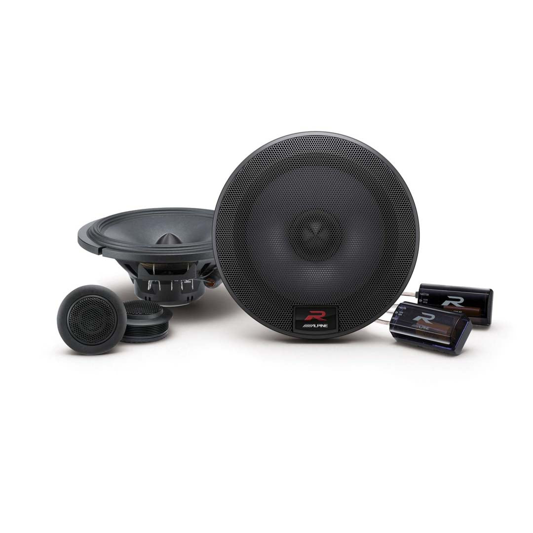 Alpine R-S65C.2, R Series 6.5" 2 Way Component Car Speakers - 300 Watts Peak