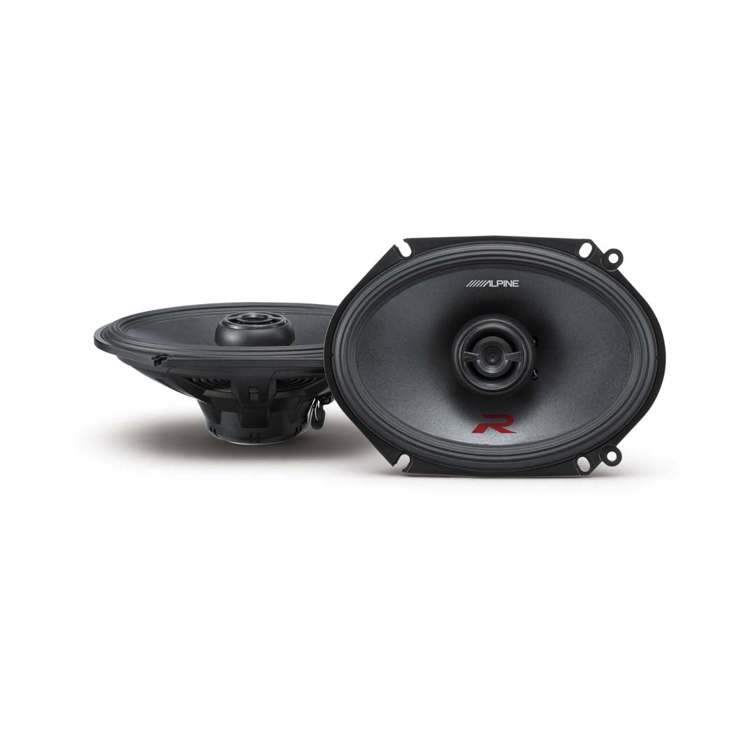 Alpine R-S68, R Series 6x8" 2 Way Coaxial Car Speakers - 300 Watts Peak