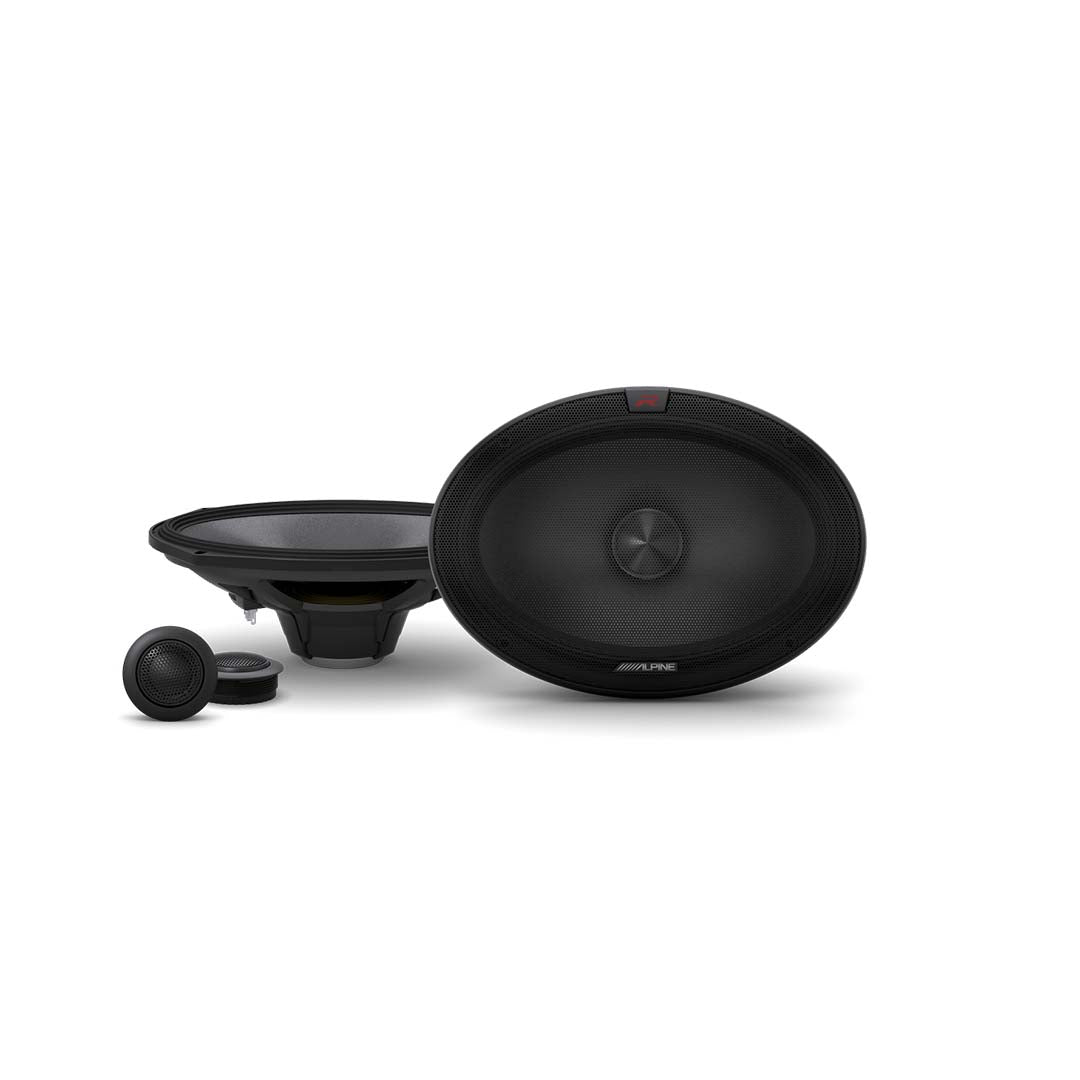 Alpine R-S69C.2, R Series 6x9" 2 Way Component Car Speakers - 300 Watts Peak