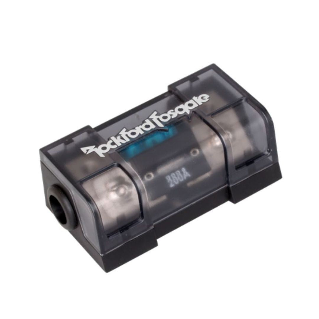 Rockford Fosgate RFFANL, Inline ANL/MAXI Fuse Holder, Platinum Finish