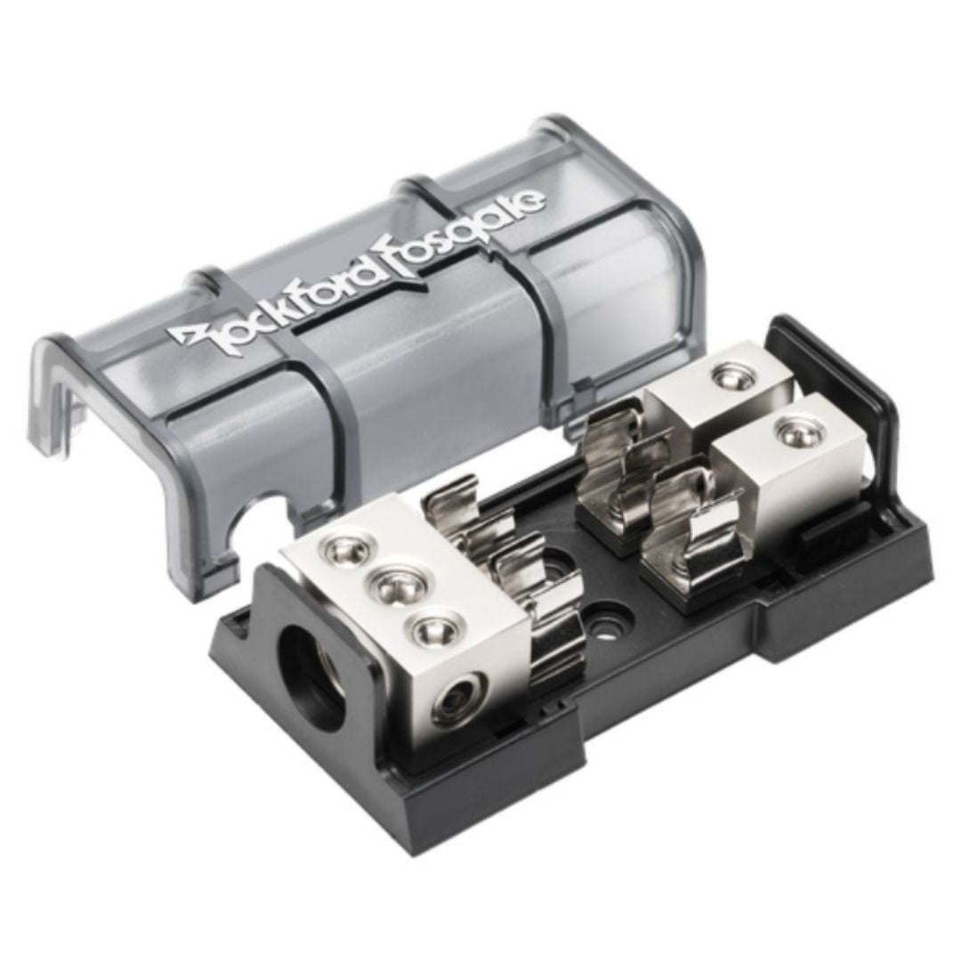 Rockford Fosgate RFFDAGU, Fused AGU Distribution Block, Platinum Finish