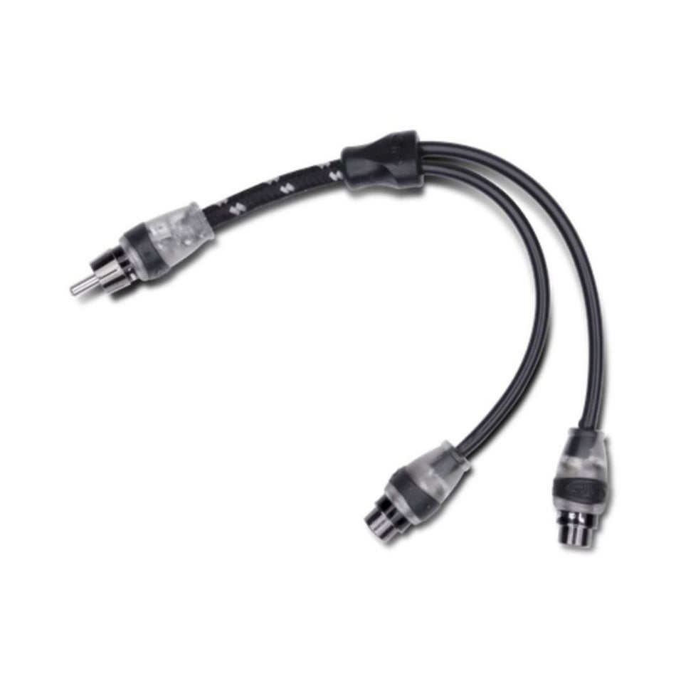 Rockford Fosgate RFITY-1M, Premium Y Adapter 1 Male To 2 Female w/ 6 Cut Connectors
