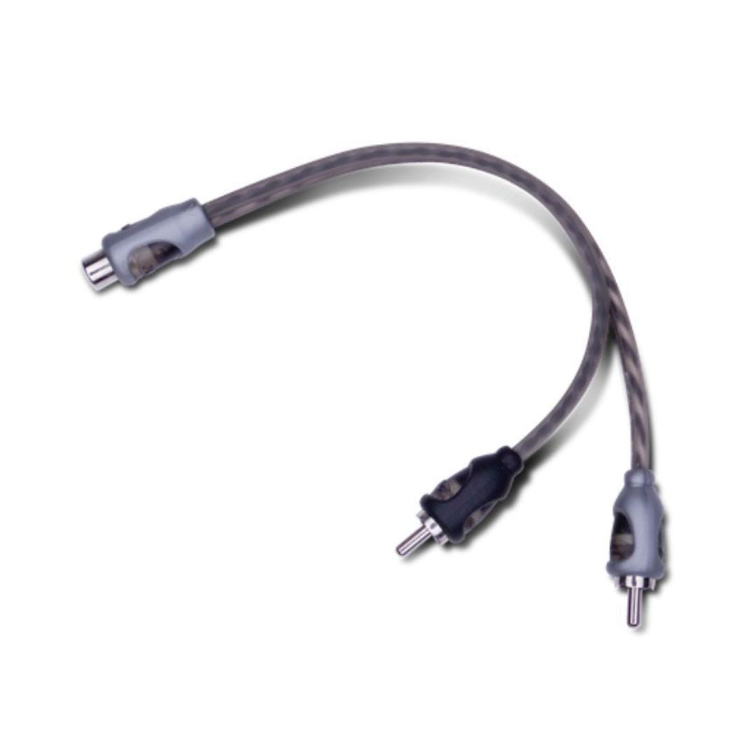 Rockford Fosgate RFIY-1F, Twisted Pair Y Adapter 1 Female to 2 Male