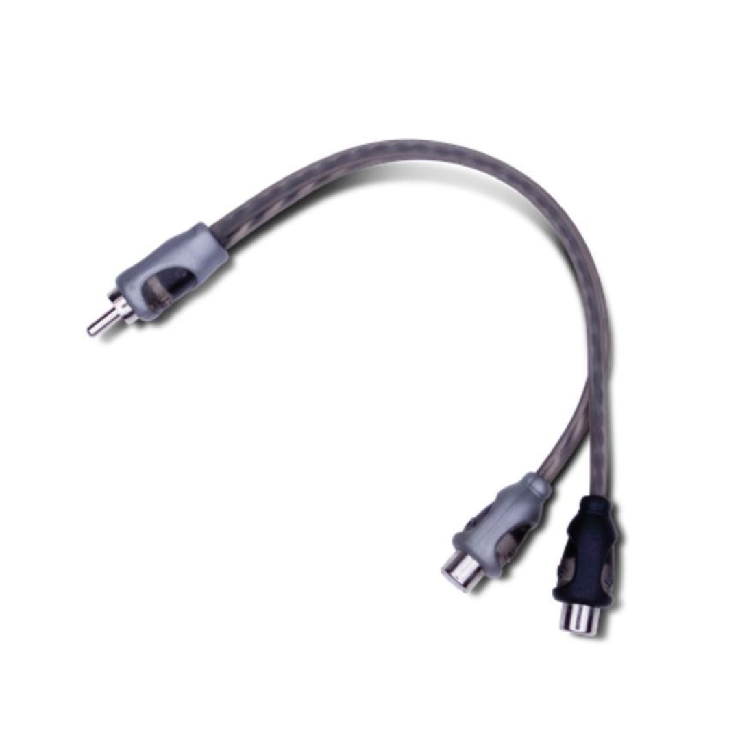 Rockford Fosgate RFIY-1M, Twisted Pair Y Adapter 1 Male to 2 Female