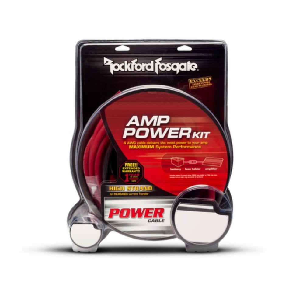 Rockford Fosgate RFK1D, 1/0 Gauge Complete Dual Amplifier Install Kit