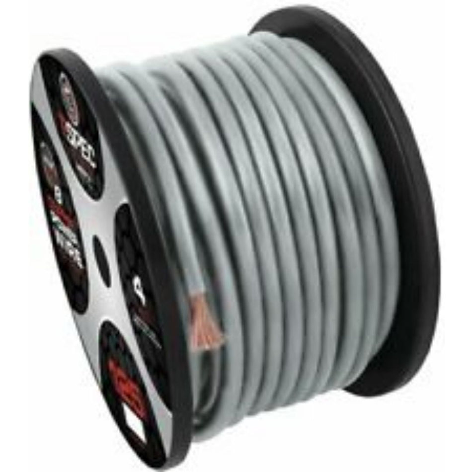 T-Spec V12GW-4125, 4 AWG  125Ft Matte Smoked OFC Power Wire - V12 Series