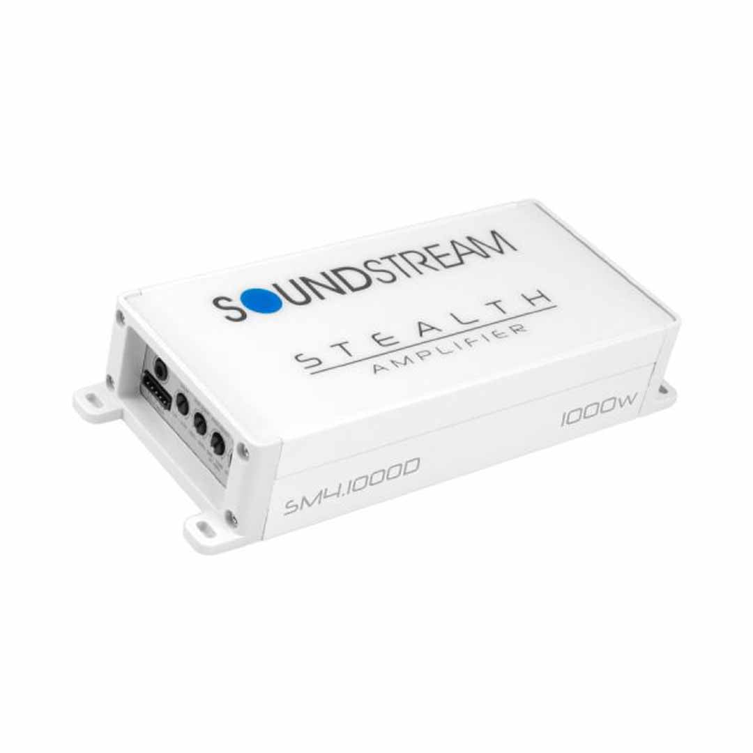 Soundstream SM4.1000D, Stealth Marine Class D Full Range 4 Channel Micro Size Amplifier - 1000W