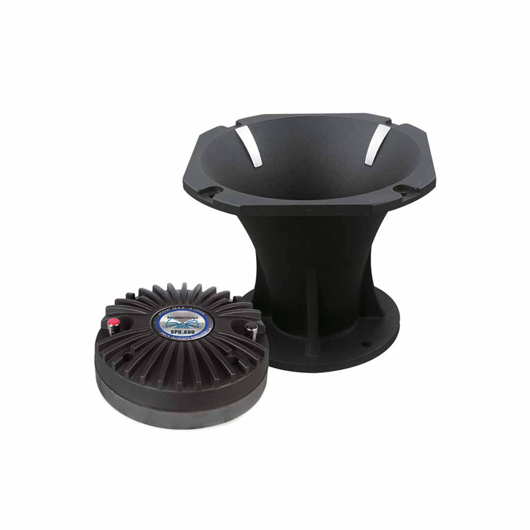 Soundstream SPD.400, Compression Driver Tweeter w/ Large Aluminum Horn, 400W