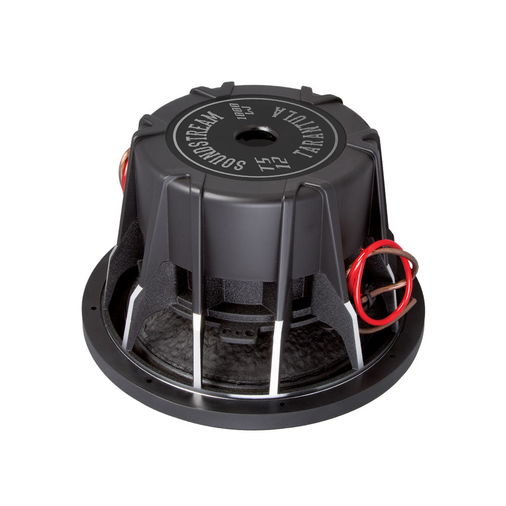 Soundstream T5.122, Tarantula T5 12" Die-Cast DVC 2-Ohm Direct Connect Wire Leads Subwoofer - 2000W