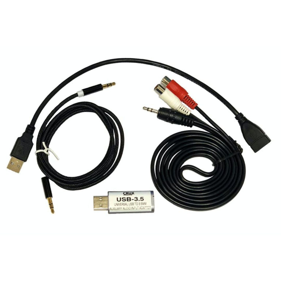 Crux USB-3.5, USB to 3.5mm Auxiliary Audio Input Adapter