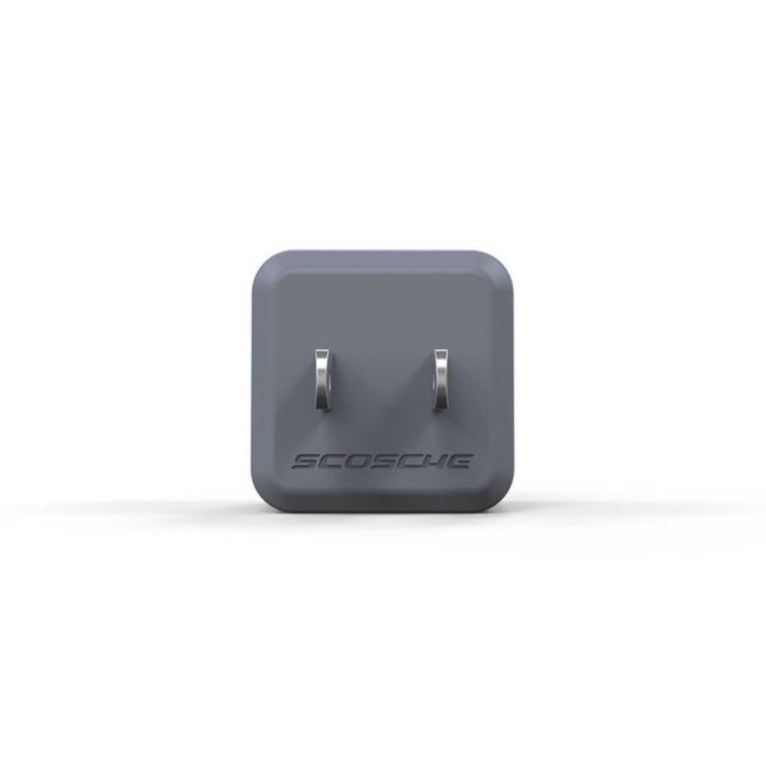 Scosche USBH121MWT, Low Profile 12W USB Wall Charger (White)