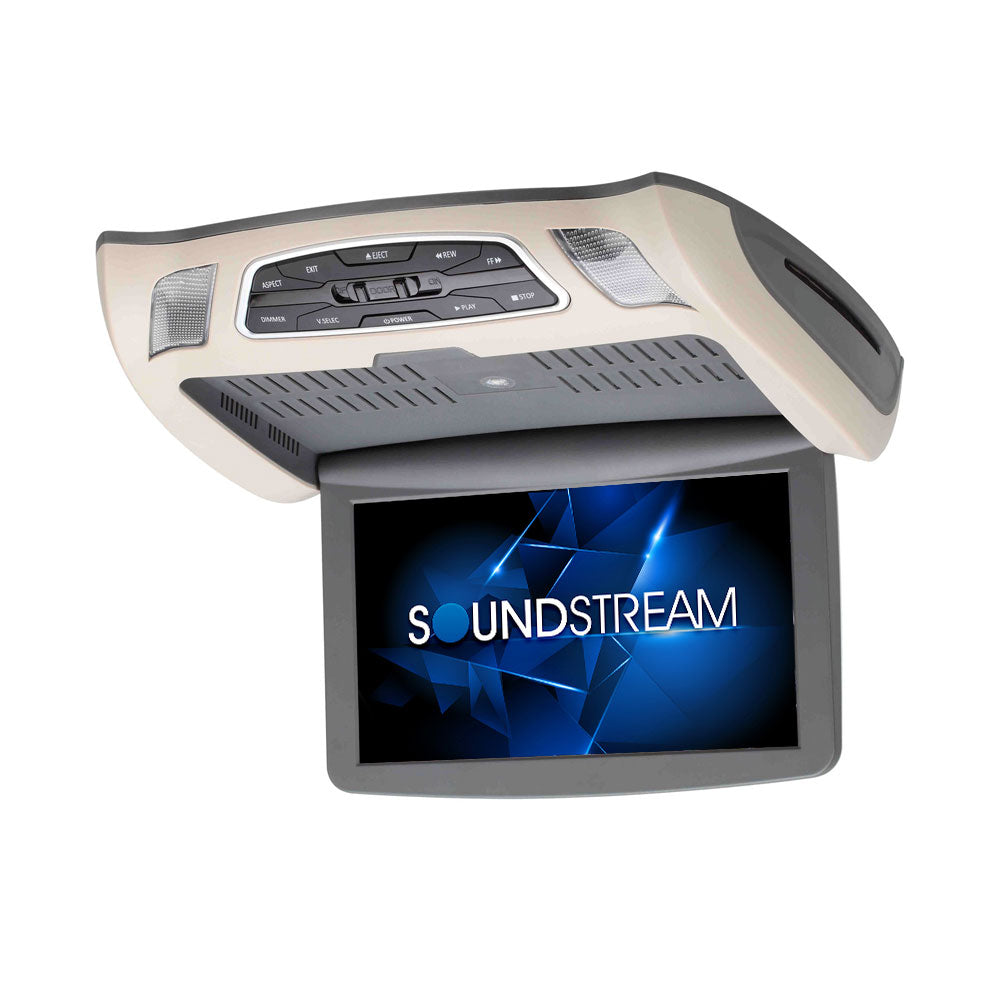 Soundstream VCM-103DM, 10.3" Ceiling Mount DVD Entertainment System, 3 Color Changeable