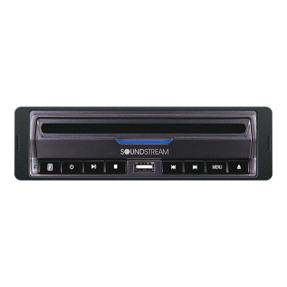 Soundstream VDVD-165, 1-DIN DVD Player w/ 32GB USB