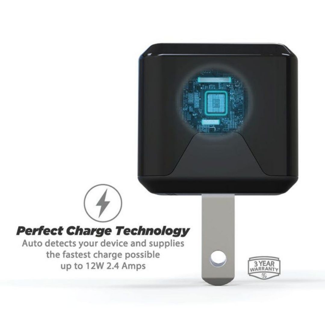 Scosche USBH121M, 12W Mini Single USB AC Charger