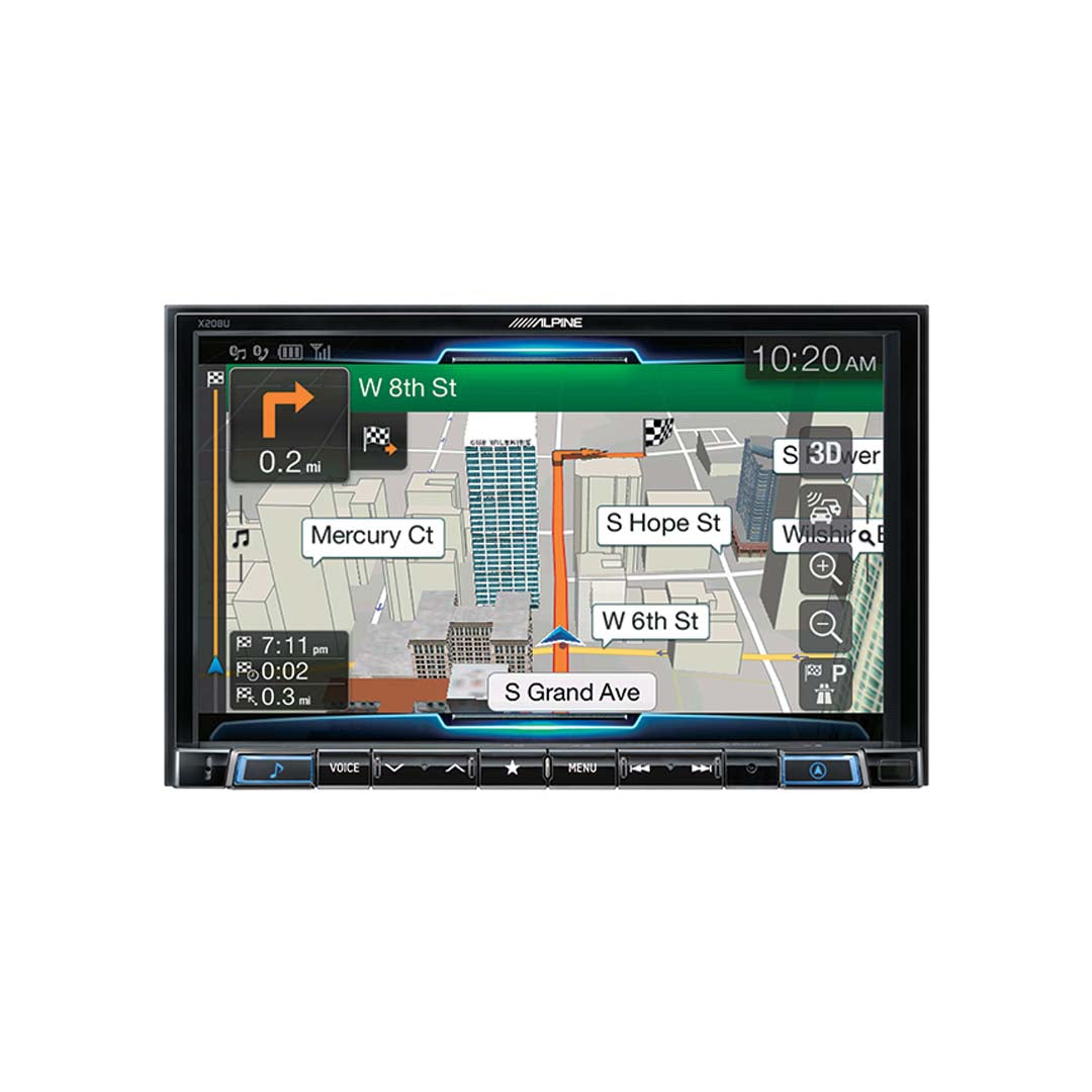 Alpine X208U, 8" In-Dash Restyle System Digital Media Receiver with AM/FM tuner